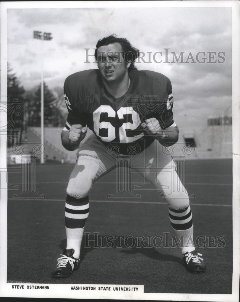 1974 Press Photo Washington State University Football Player Steve Osterman- Historic Images