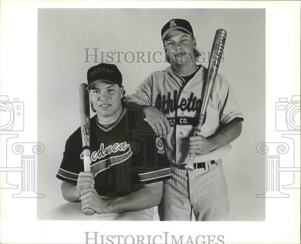 1993 Press Photo American Legion baseball brothers, Tony &amp; Darin Talotti-Historic Images
