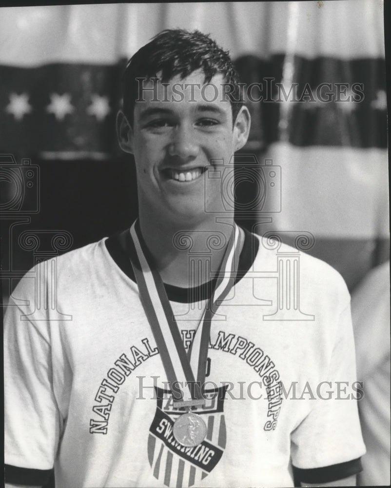 1970 Press Photo University of San Diego champion swimmer, Mike Stamm-Historic Images