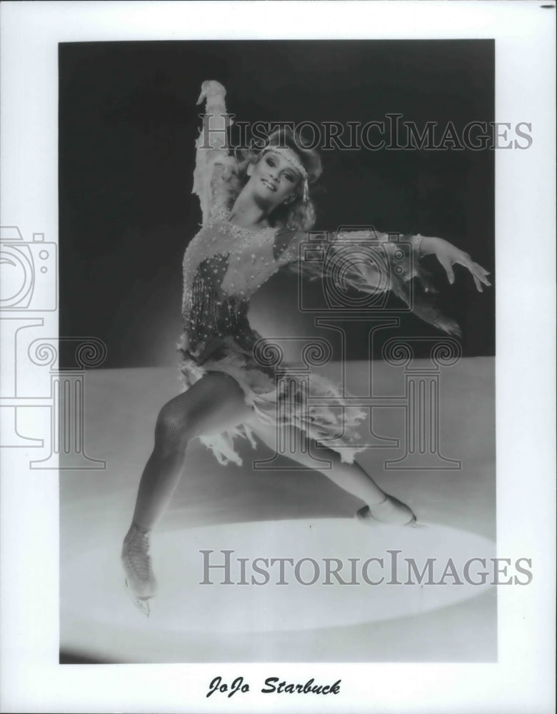 1983 Press Photo JoJo Starbuck performing in ice skating - sps12508 - Historic Images