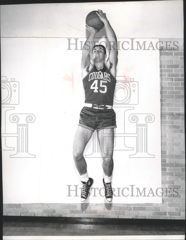 1963 Press Photo WSU Cougars basketball Al Thompson - sps12647- Historic Images