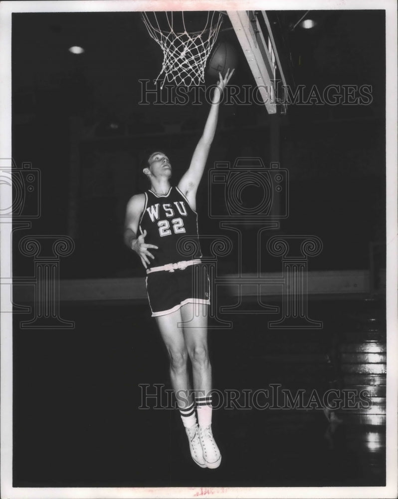 1971 Press Photo WSU Basketball Jim Smiley - sps12737 - Historic Images