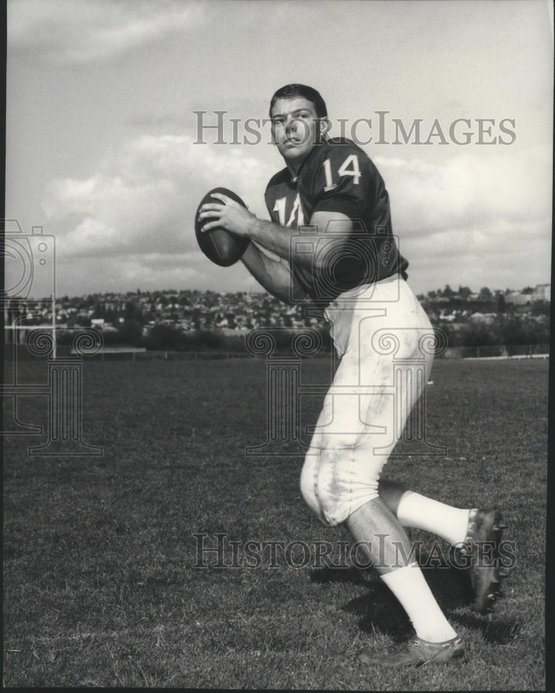 1988 Press Photo Football player Tom Sparlin - sps12777 - Historic Images