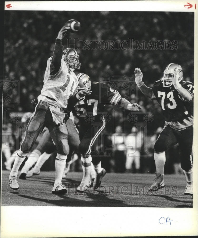 1985 Press Photo Football player Paul Sicuro - sps12876-Historic Images