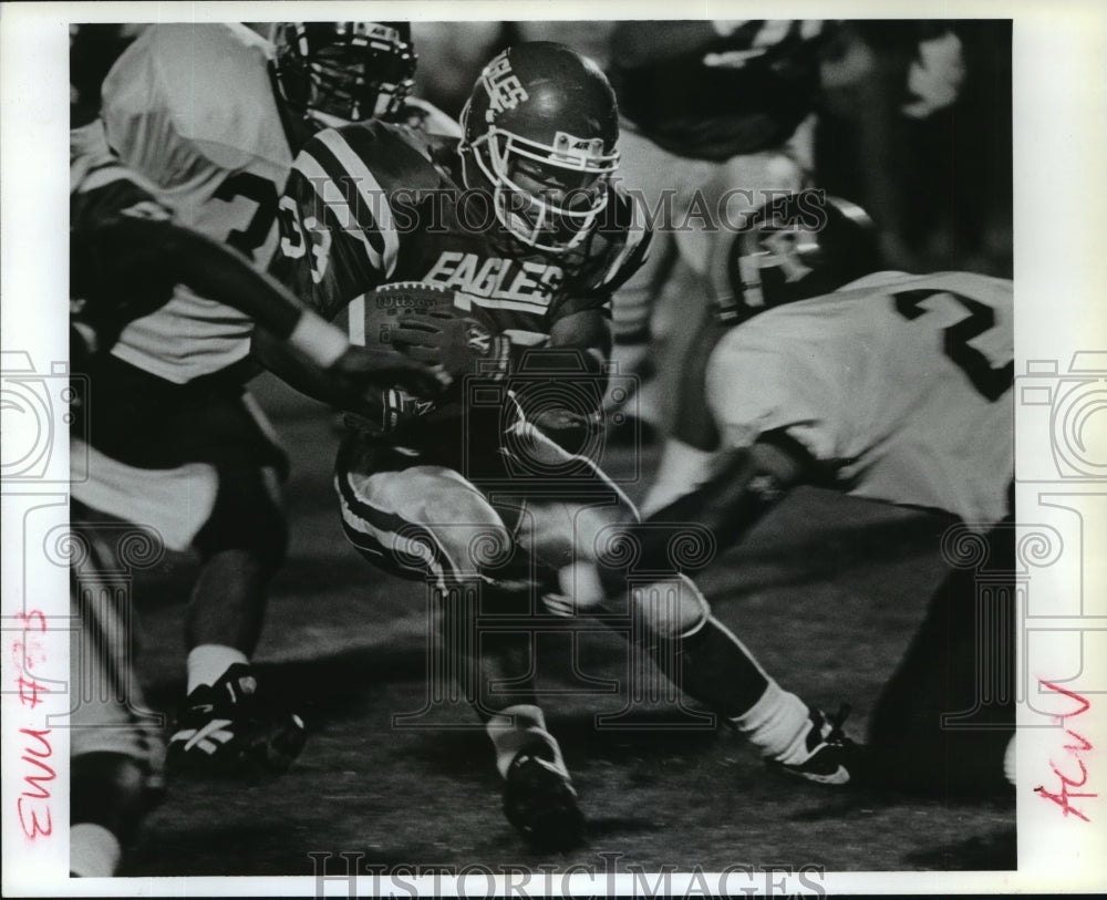1994 Press Photo Eastern Washington&#39;s football player Rex Prescott slips through-Historic Images