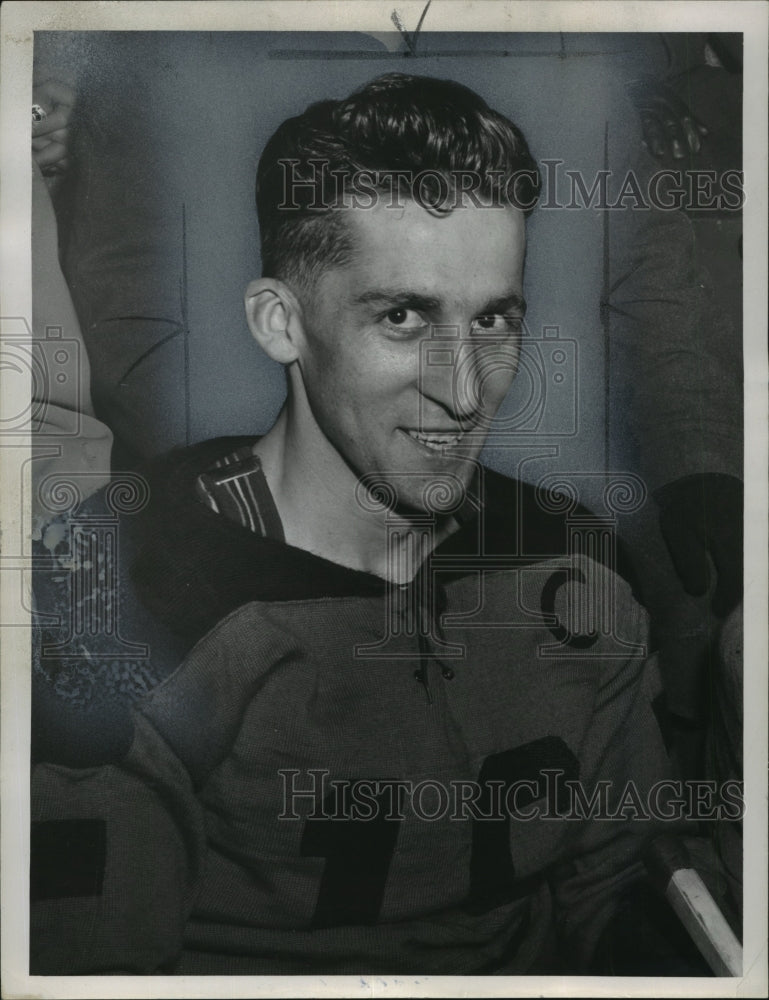 1952 Press Photo Hockey Player Frank Turik - sps13345 - Historic Images