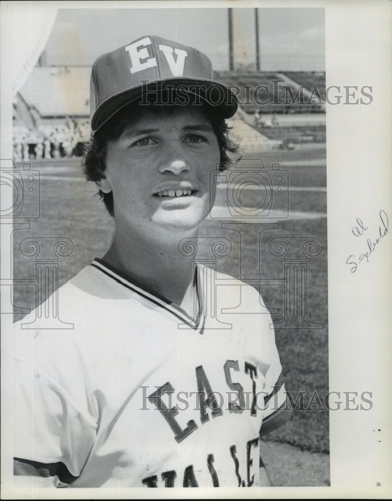 1979 Press Photo Al Seybold, East Valley High, Spokane, here in baseball uniform-Historic Images