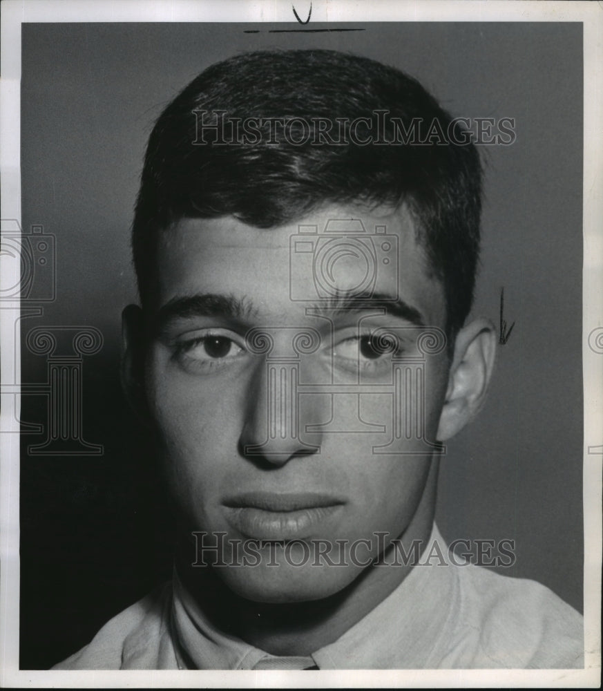 1966 Press Photo Basketball Player Nick Scarpelli Head Shot - Historic Images