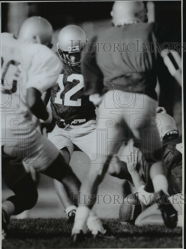 1992 Press Photo Washington State University football kicker Aaron Price-Historic Images