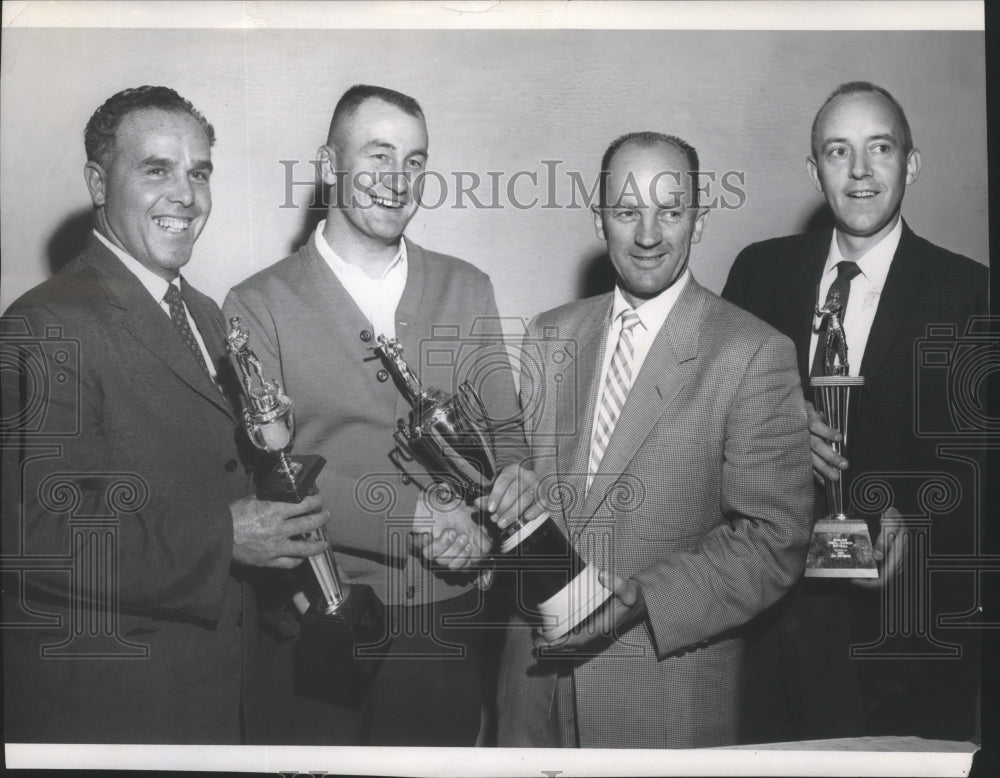 1960 Press Photo YMCA church league softball officials - sps14775- Historic Images