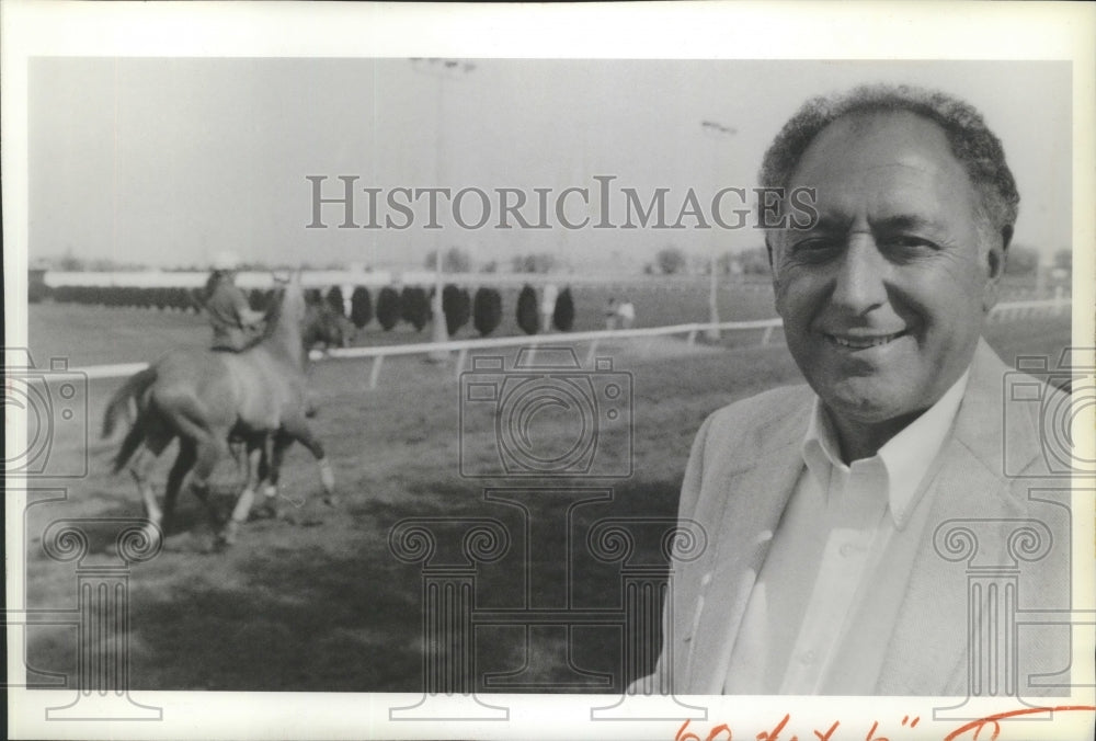 1989 Press Photo Horse racing Joe Rizzato - sps14859- Historic Images