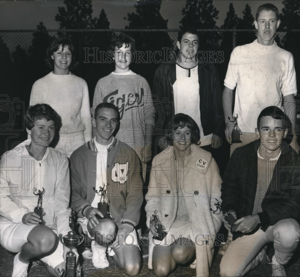 1964 Press Photo City High School Tennis Tournament Champions, Spokane- Historic Images