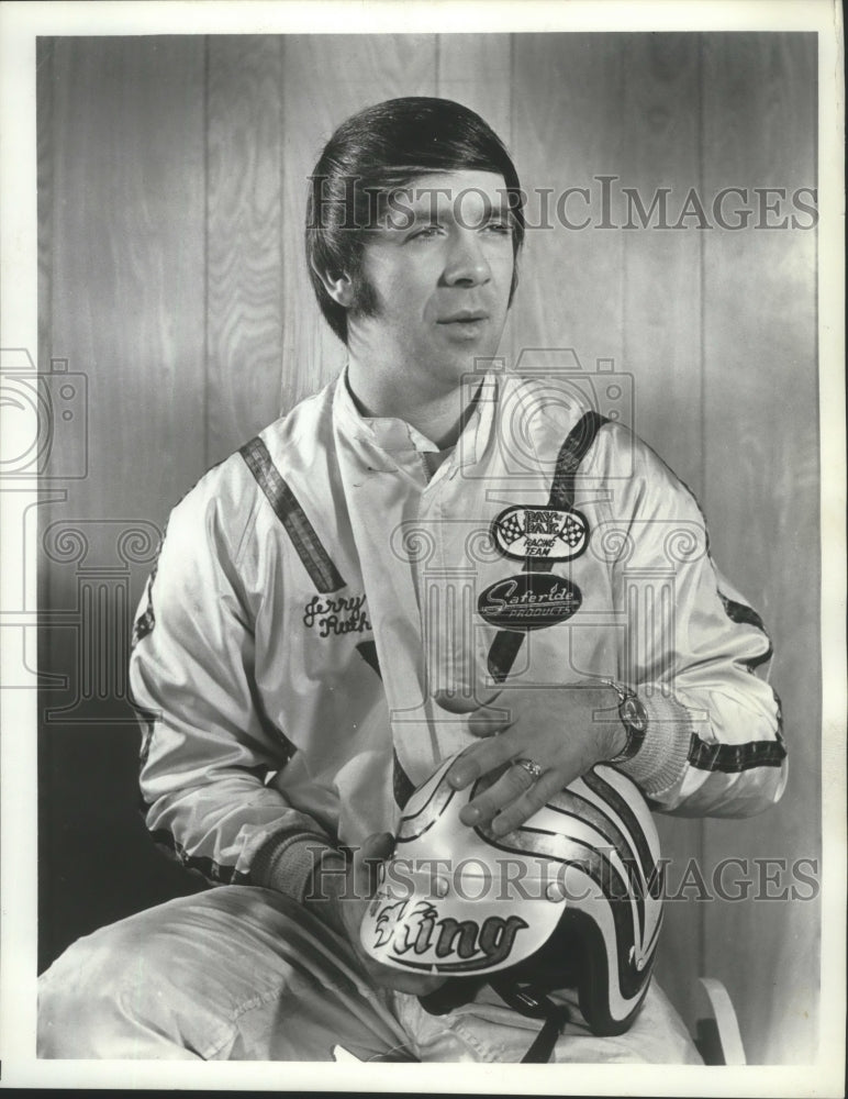 1975 Press Photo Auto racing driver Jerry Ruth - sps16365 - Historic Images