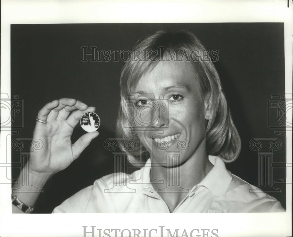 1986 Press Photo Martina Navratilova, tennis champion - Historic Images
