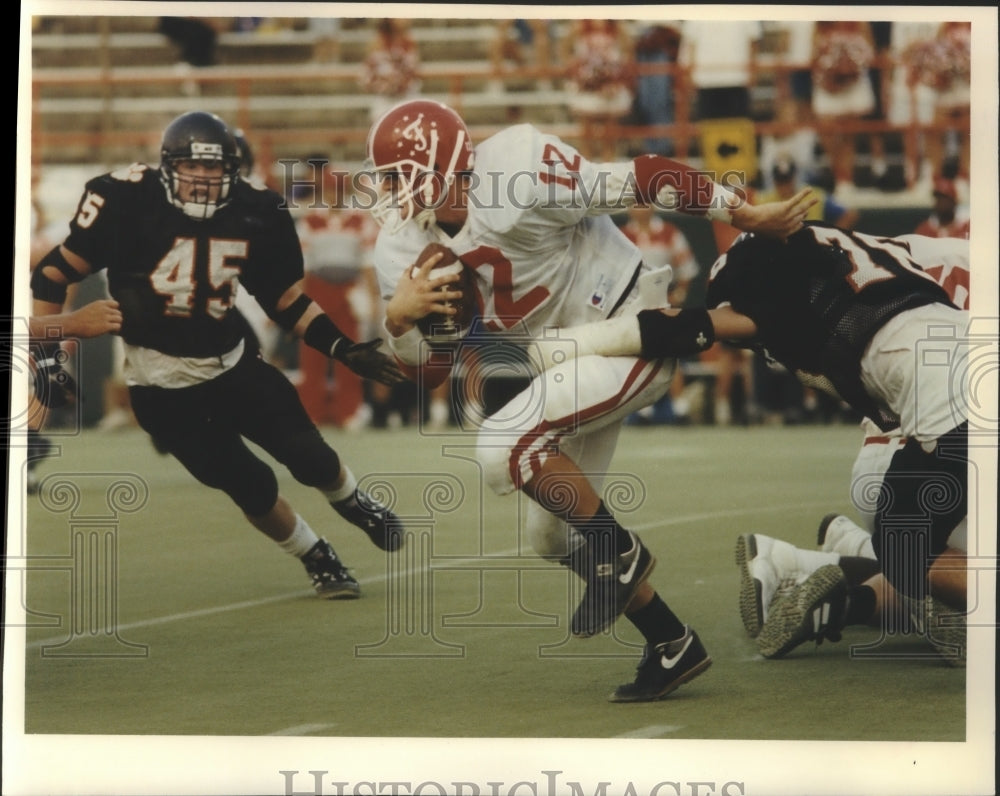 1993 Press Photo Ferris quarterback Joe Miller and Dario Romero-Historic Images