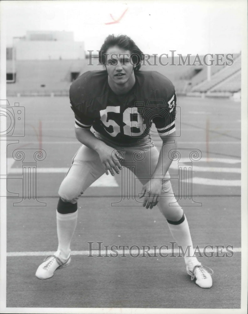 1975 Press Photo Washington State Cougars football player, Scott Mullennix-Historic Images