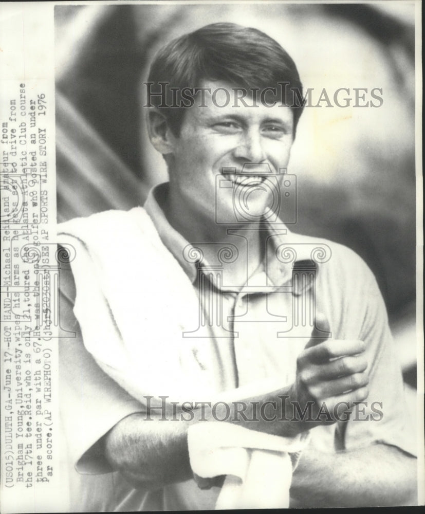 1976 Press Photo Michael Reid of Brigham Young University, amateur golfer - Historic Images