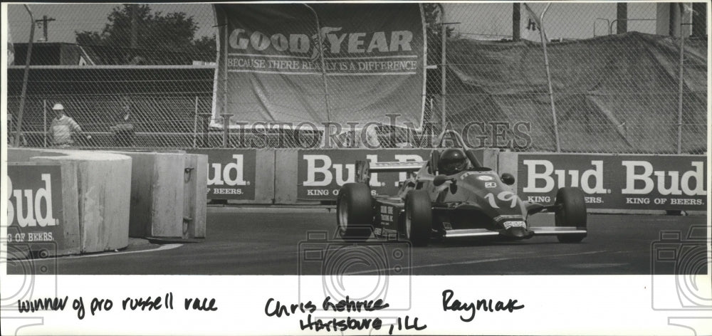 1988 Press Photo Race driver Chris Gehrice of Illinois at the Spokane Grand Prix - Historic Images
