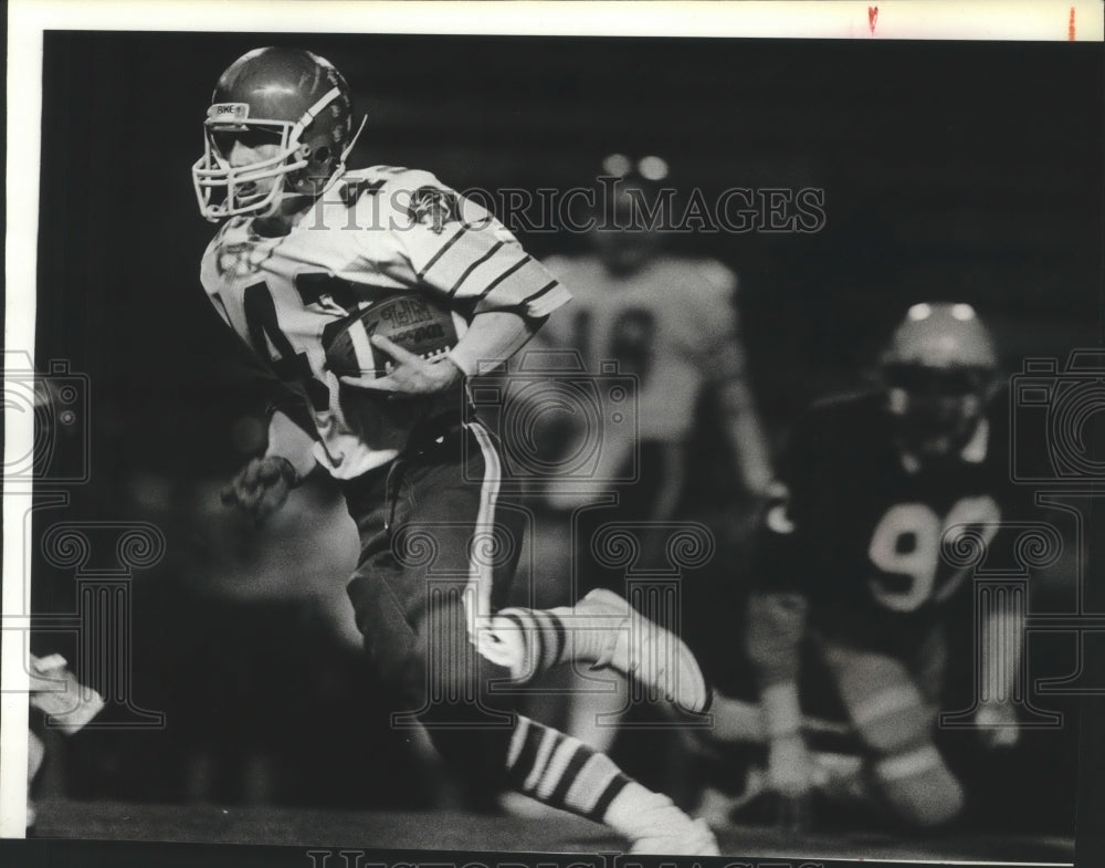 1984 Press Photo Idaho football player, Scott Naccarato - Historic Images