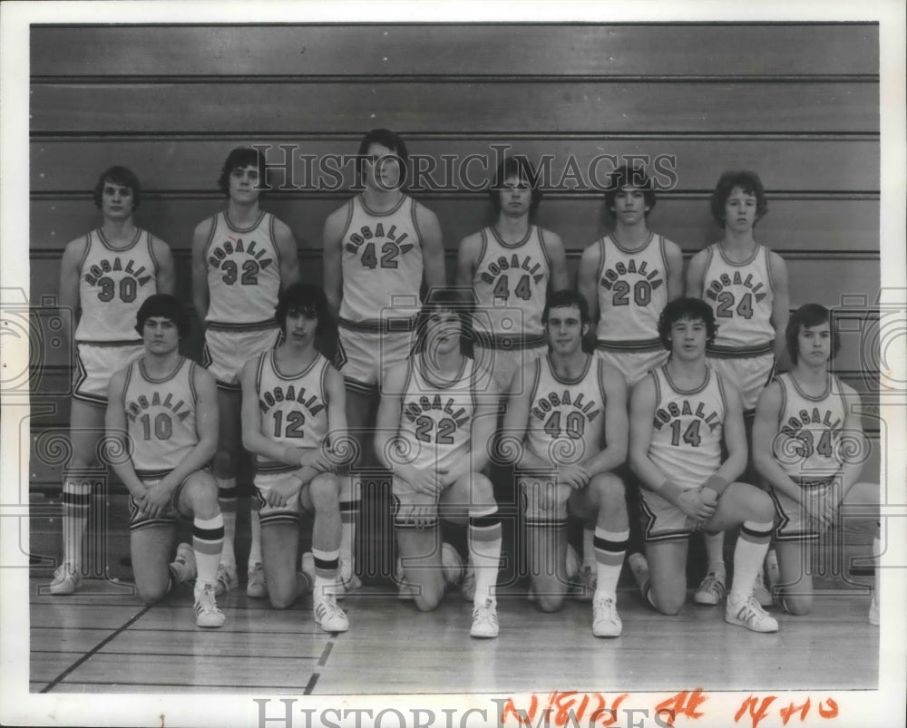 1978 Press Photo Rosalia Spartans high school basketball team, Southeast champs-Historic Images