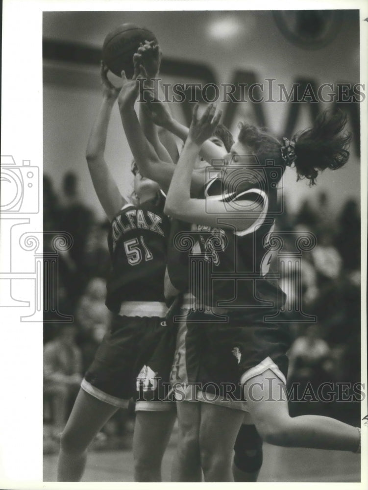 1994 Colfax Basketballers Marie Kackman and Rachel Blevins - Historic Images