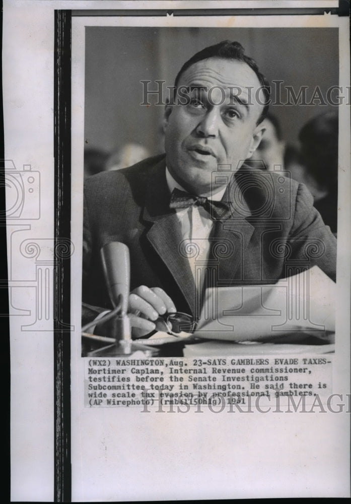 1961 Wire Photo Mortimer Caplan Internal Revenue Commissioner  - Historic Images
