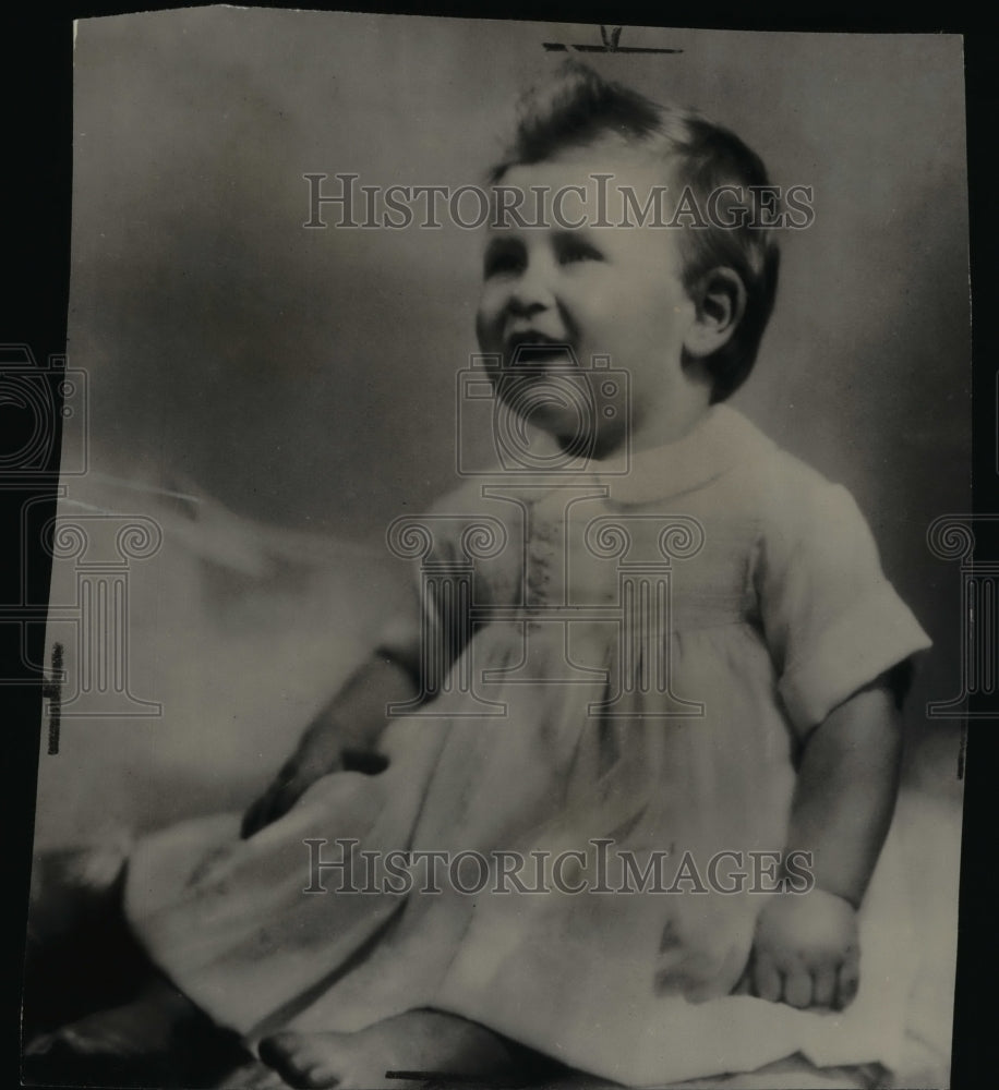 1949 Wire Photo Prince Charles Philip Arthur George celebrates first birthday - Historic Images