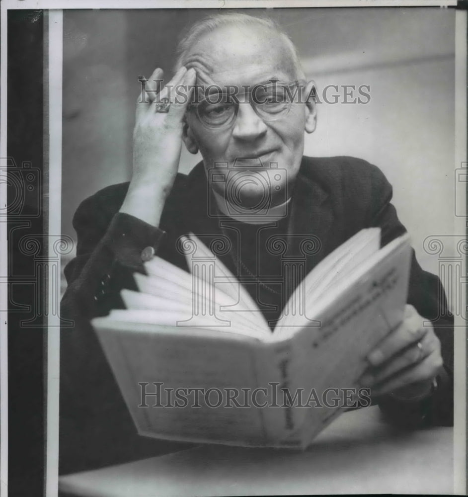 1962 Wire Photo Rt Rev Stephen F Bayne Jr head of Anglican Communion  - Historic Images