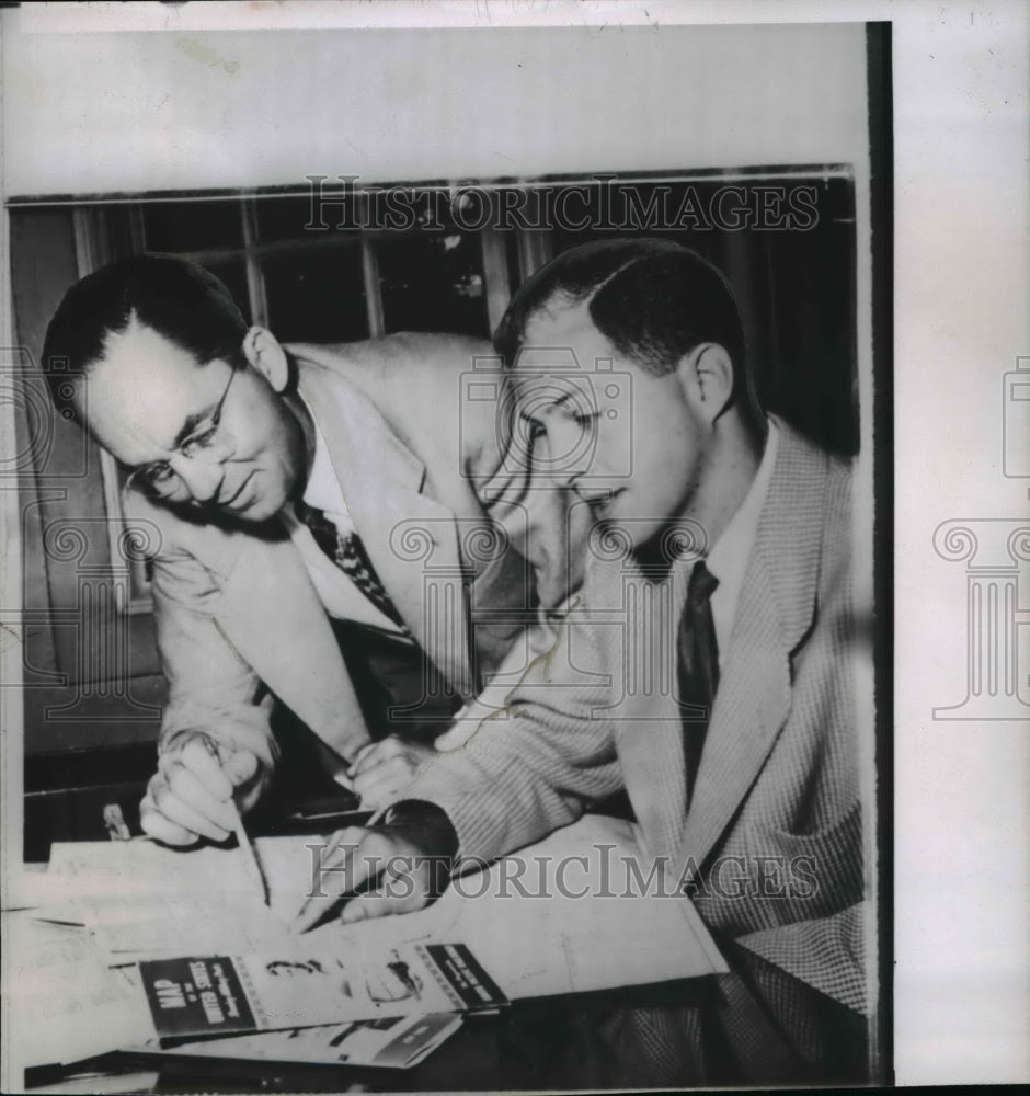 1956 Wire Photo George C Briggs University of Washington director of athletics - Historic Images