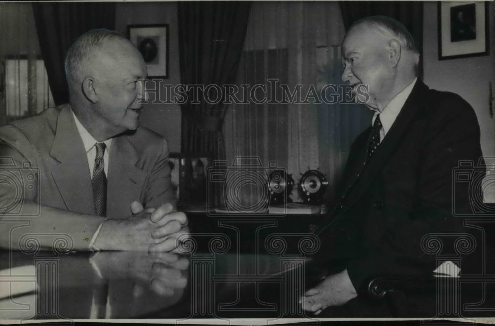 1953 Wire Photo President Dwight D Eisenhower  - Historic Images