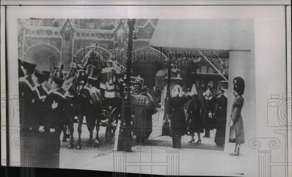 1952 Wire Photo The funeral of King Edward VI  - Historic Images