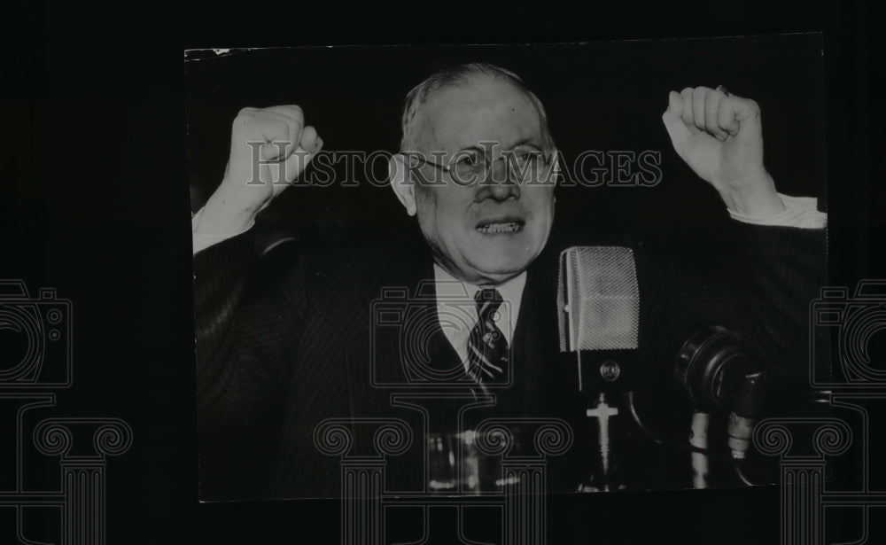 1940 Wire Photo William Green at the Smith Committee hearing in Washington - Historic Images