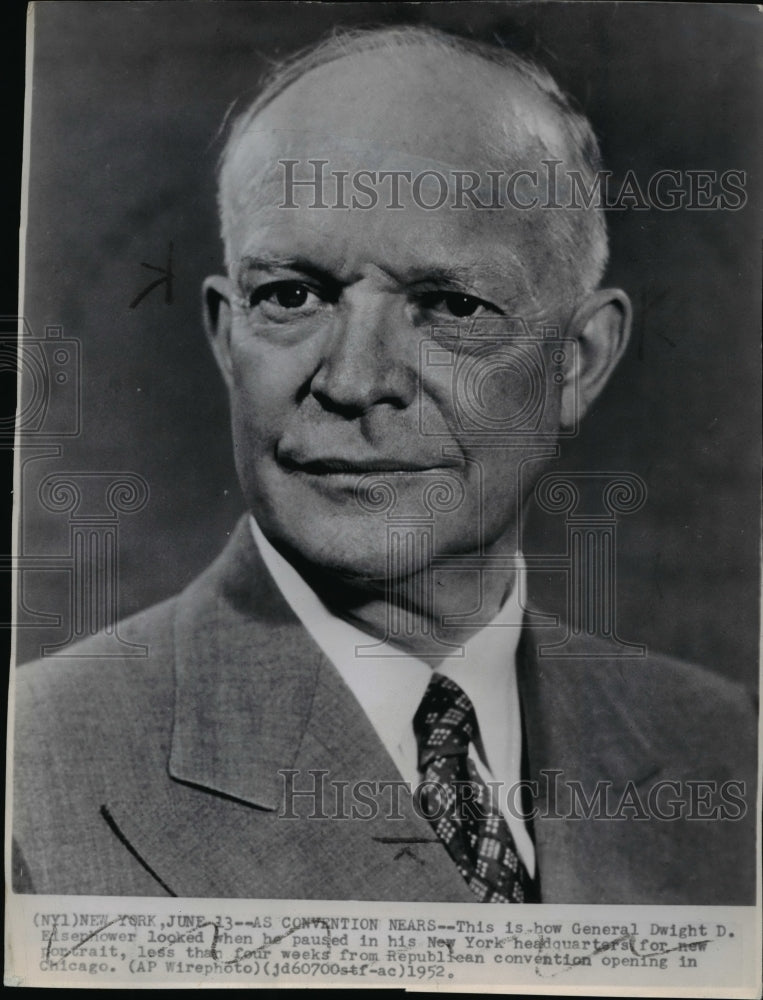 1951 General Dwight D. Eisenhower  - Historic Images