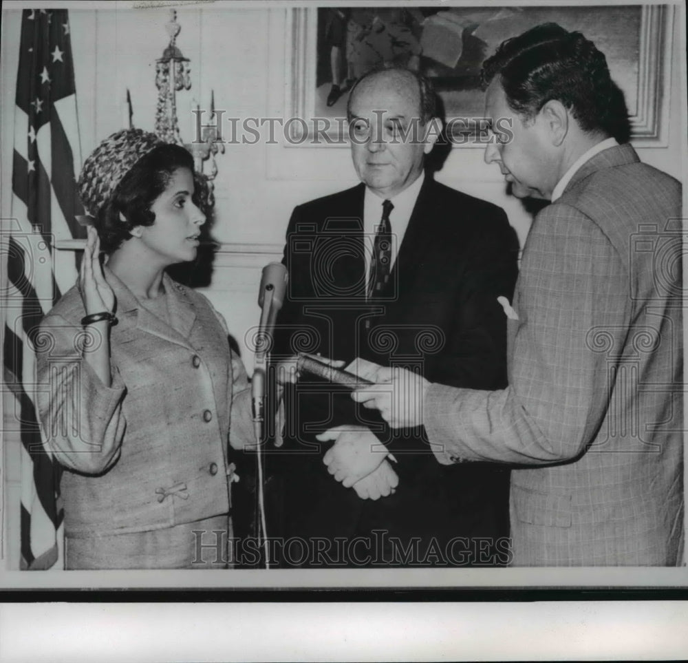 1965 Patricia Roberts Harris is sworn in as US Ambassador - Historic Images