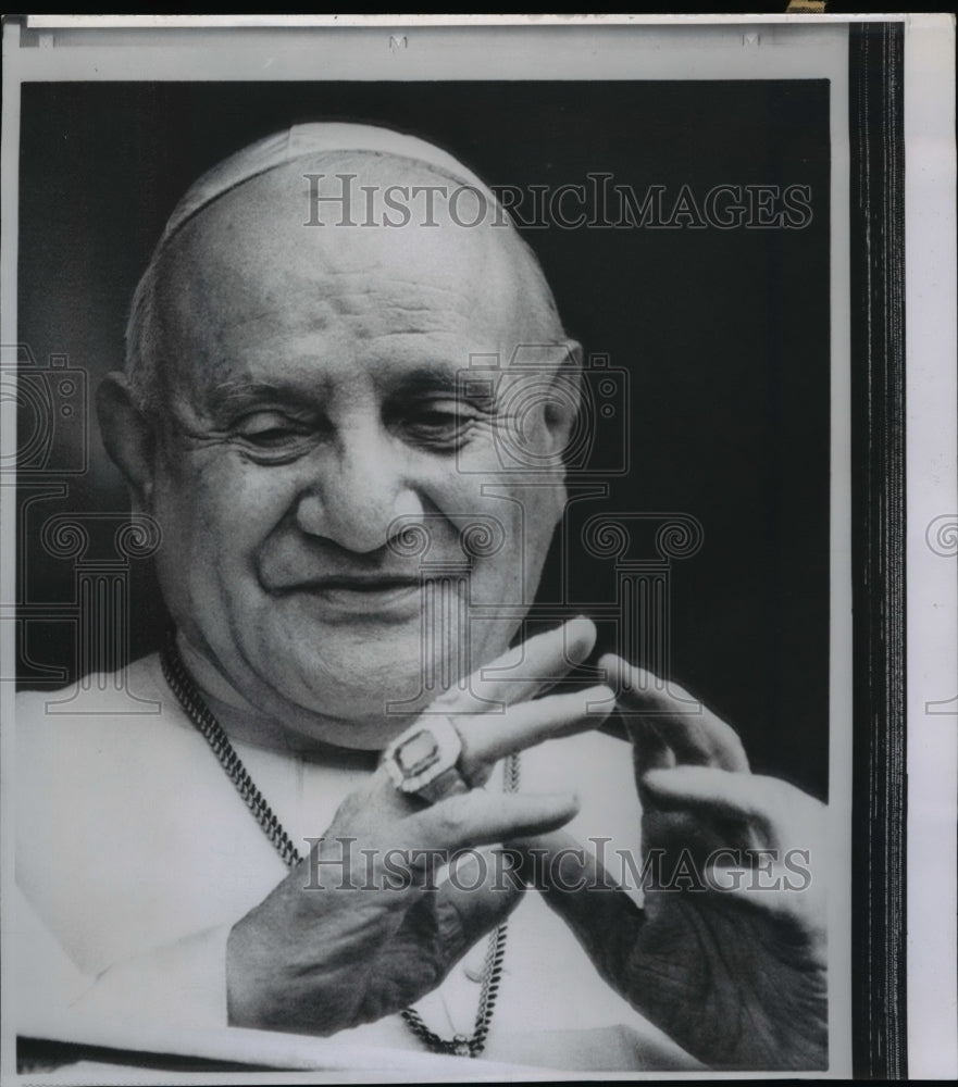 1963 Press Photo Pope John XXIII - Historic Images