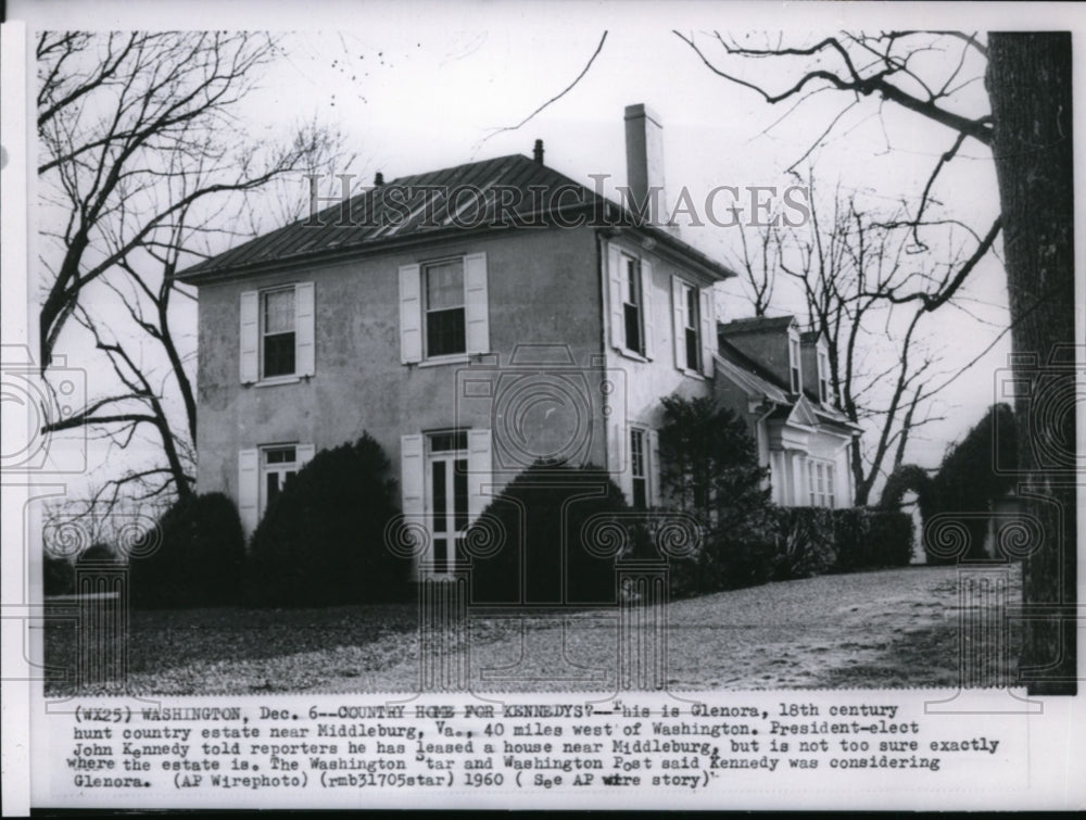 1960 Glenora, possible home of President-elect Kennedy - Historic Images