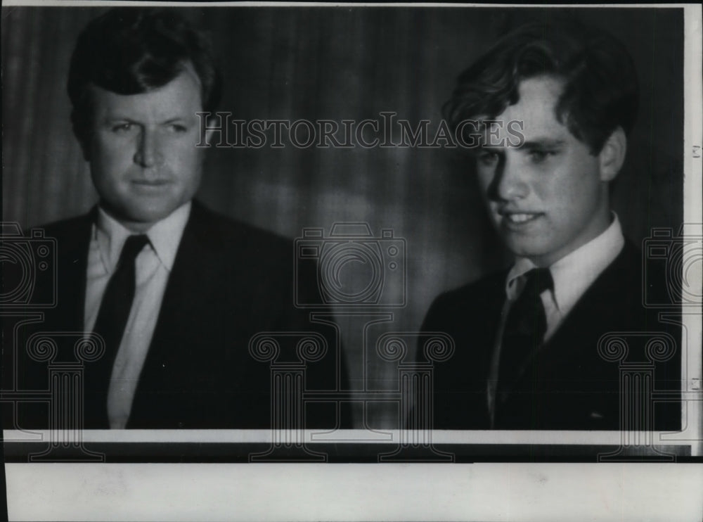 1968 Press Photo Edward and Joseph Kennedy - spw03058- Historic Images