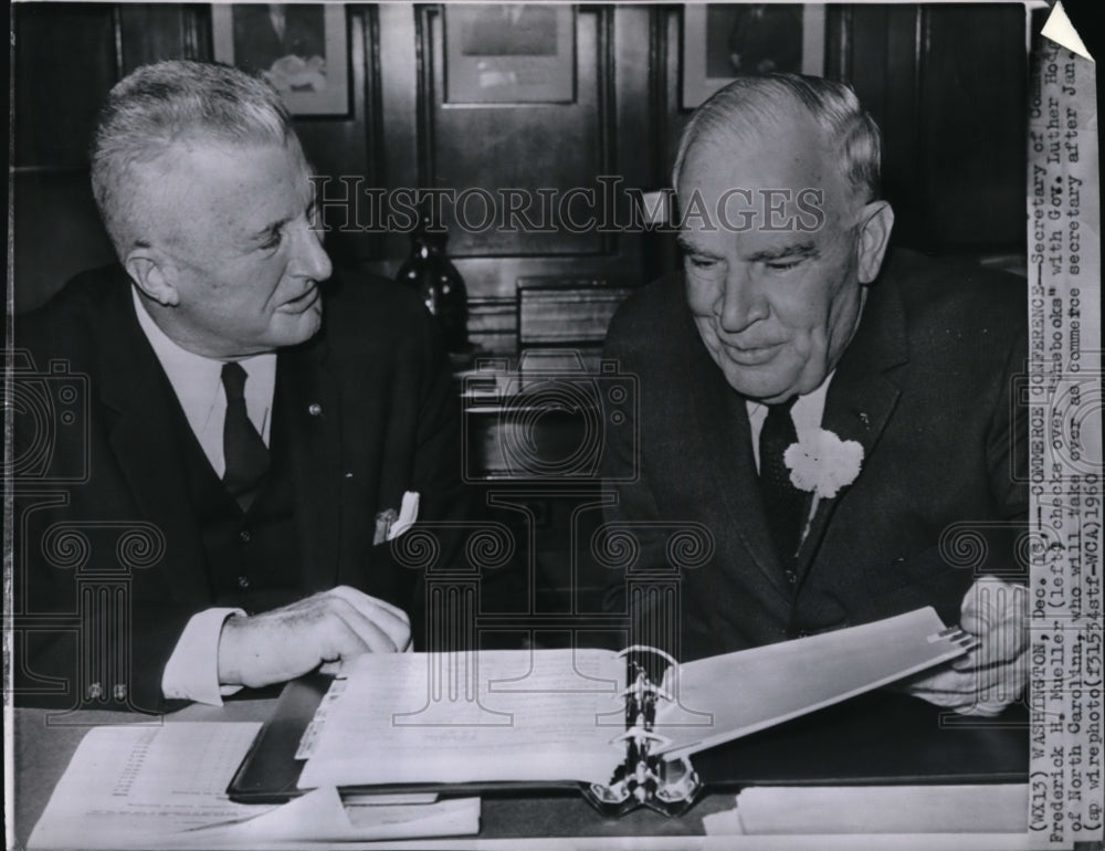 1960 Press Photo N.C. Governor Luther Hodges to become Commerce Secretary- Historic Images