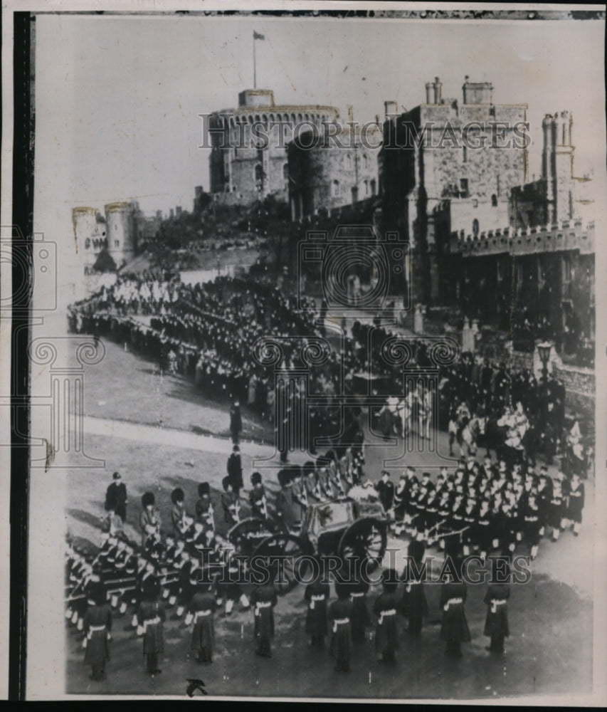 1952 Press Photo King George VI funeral procession - Historic Images