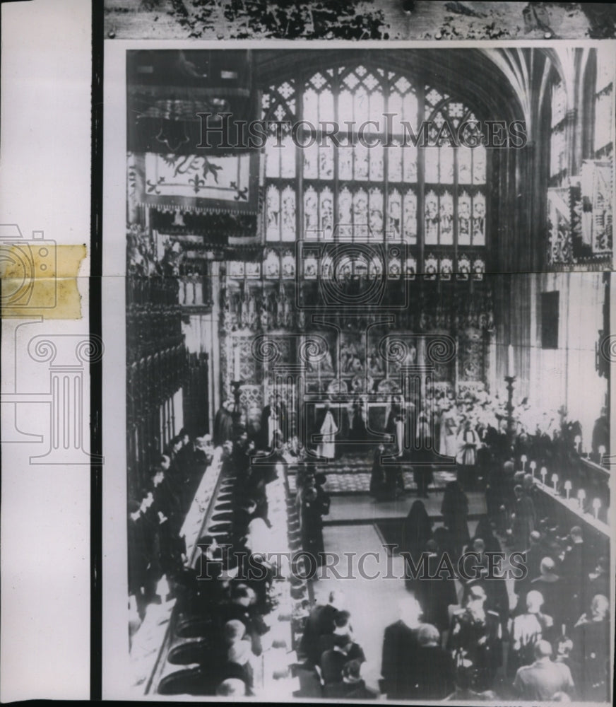 1952 Press Photo St. George chapel at Windsor Castle - Historic Images