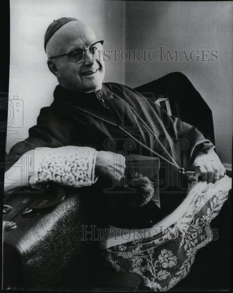 1966 Press Photo The Most Rev. Edward D. Howard-40th year as Portland Archbishop - Historic Images