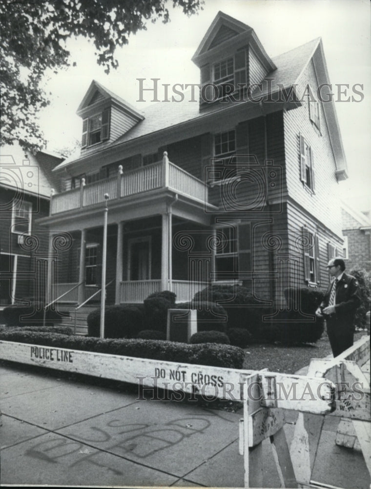 1975 Press Photo Brookline, Mass., home where Pres. John F. Kennedy was born - Historic Images