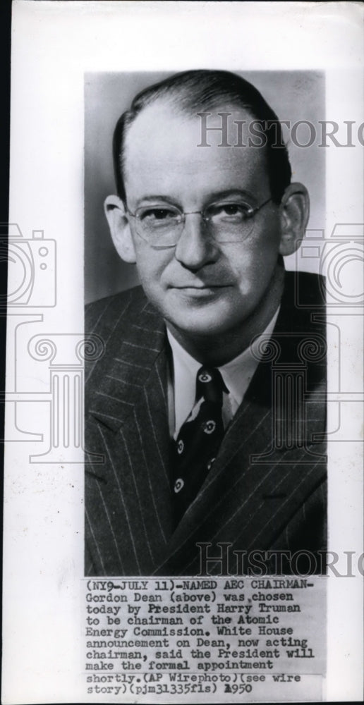 1950 New Atomic Energy Commission chairman Gordon Dean-Historic Images