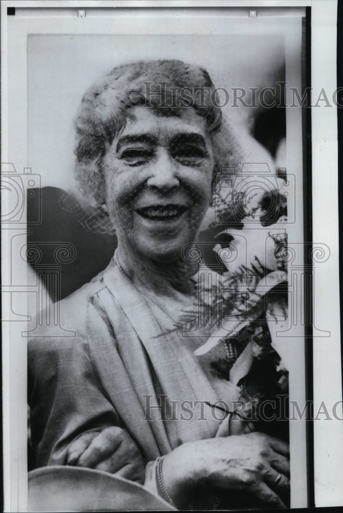 1965 Press Photo Dowager Queen Elizabeth of Belgium - Historic Images