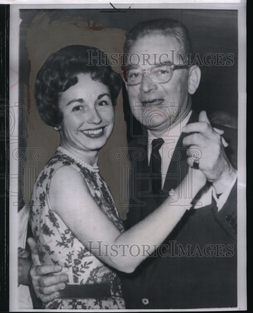 1959 Press Photo Barbara Eisenhower and John Whitney dancing at Lido night club - Historic Images