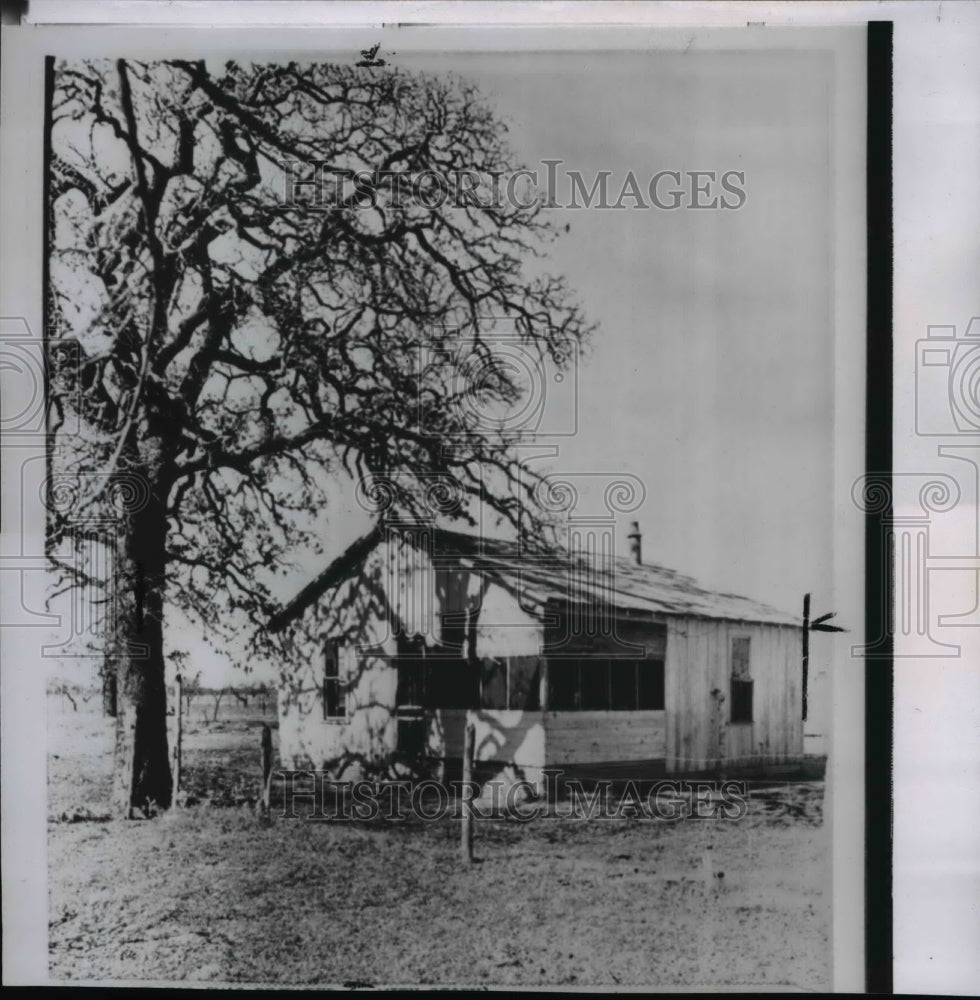 1963 Press Photo House near Stonewall where President Lyndon B. Johnson was born- Historic Images