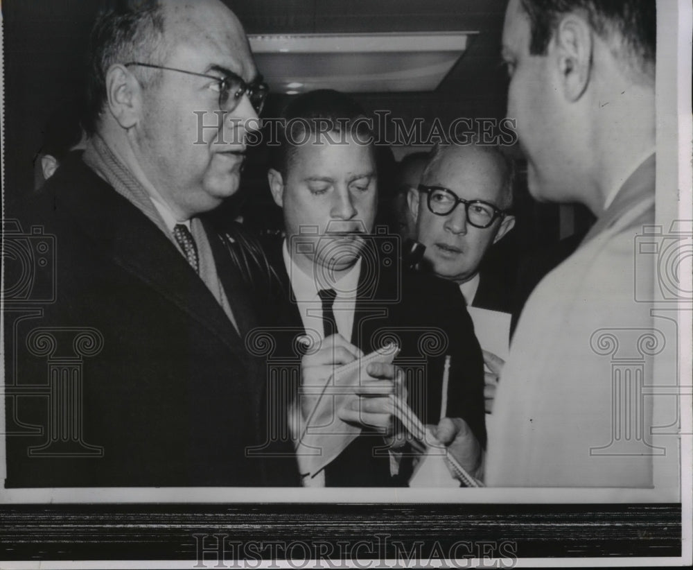 1964 Press Photo Ambassador Anatoly Dobrynin, talks at State Department. - Historic Images