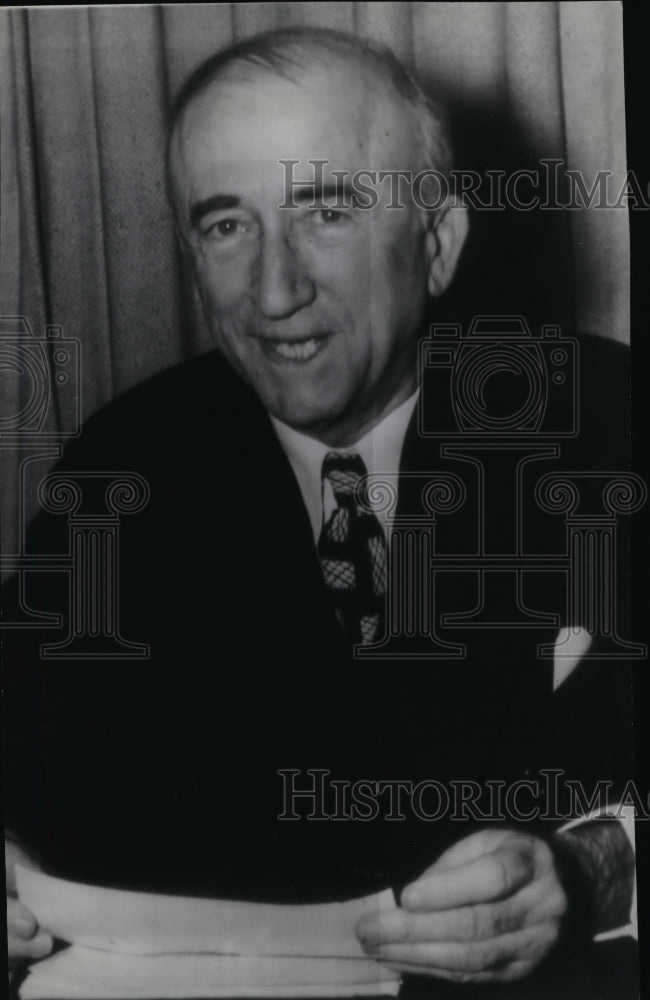 1945 Press Photo Secretary of State James F. Byrnes reporting to the nation - Historic Images