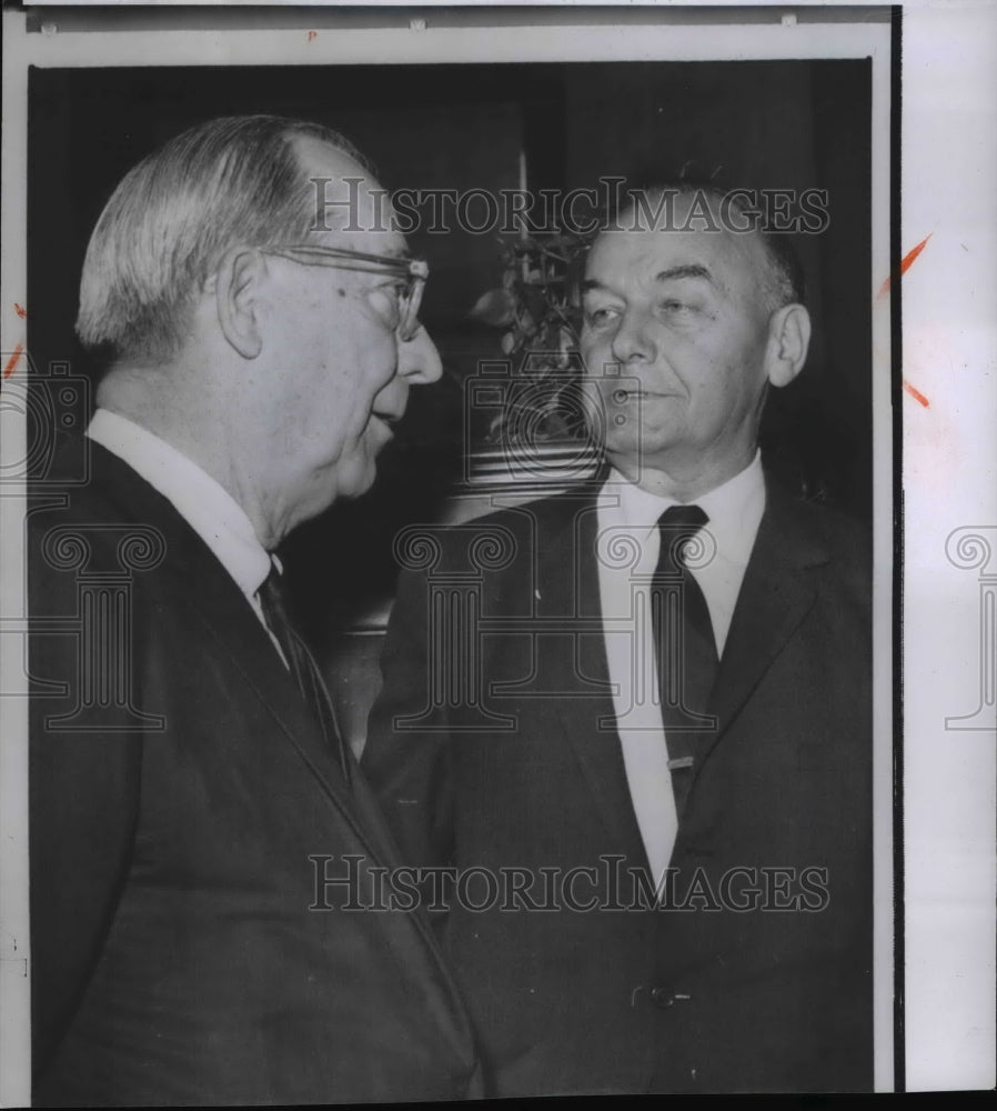 1963 Press Photo Sen. Jordan and Sen Williams. - Historic Images