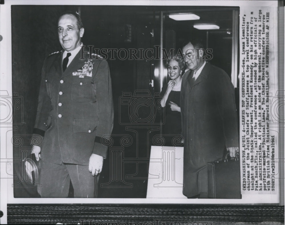 1961 Gen. Lyman Lemnitzer, chairman of Joint Chiefs Staff. - Historic Images